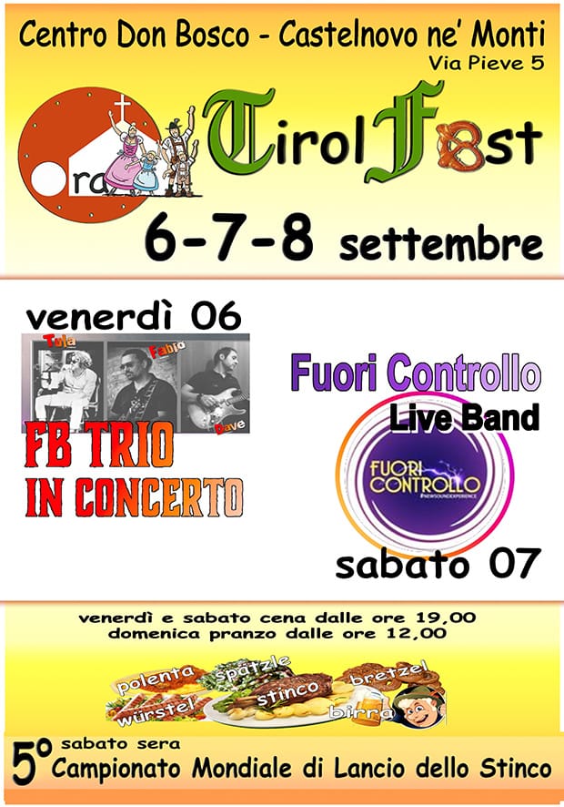 TIROL FEST 6-7-8- settembre 2024